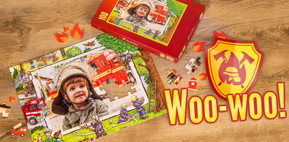 Fire Brigade Puzzle with photos of you
