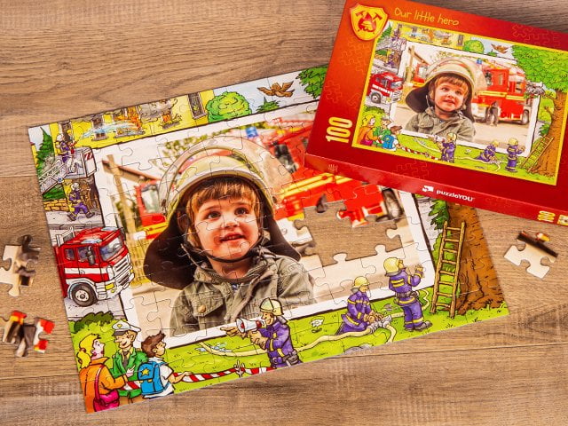 Fire Truck Puzzle for Children