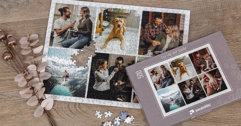 Photo Puzzle Collage for Mother's Day