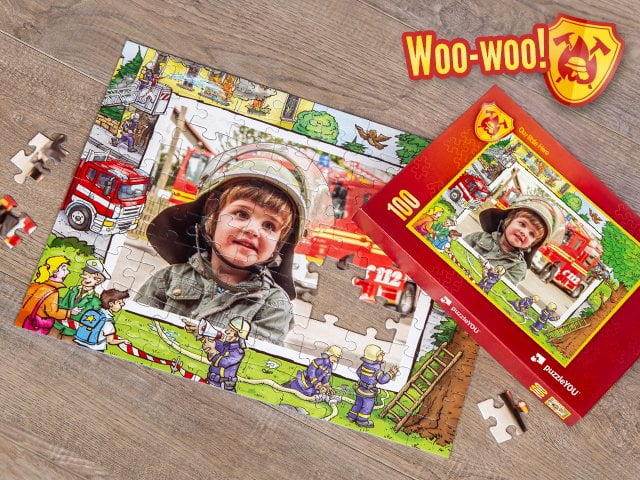 Fire Truck Puzzle for Children