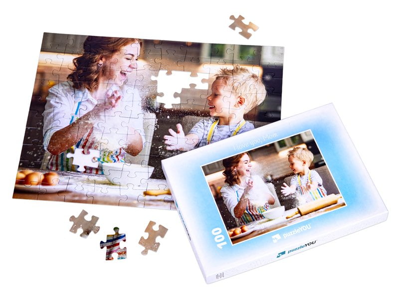 Puzzle box for your photo puzzle with 100 pieces