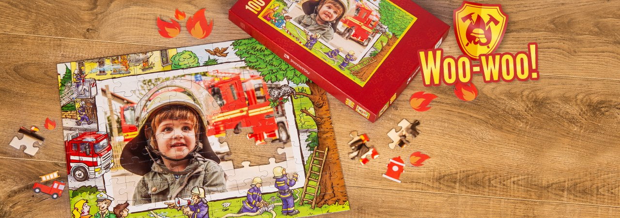 Fire Brigade Puzzle with photos of you