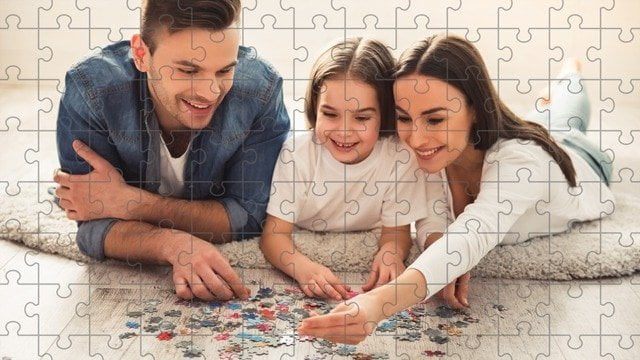 you can make your puzzle with your friends and family
