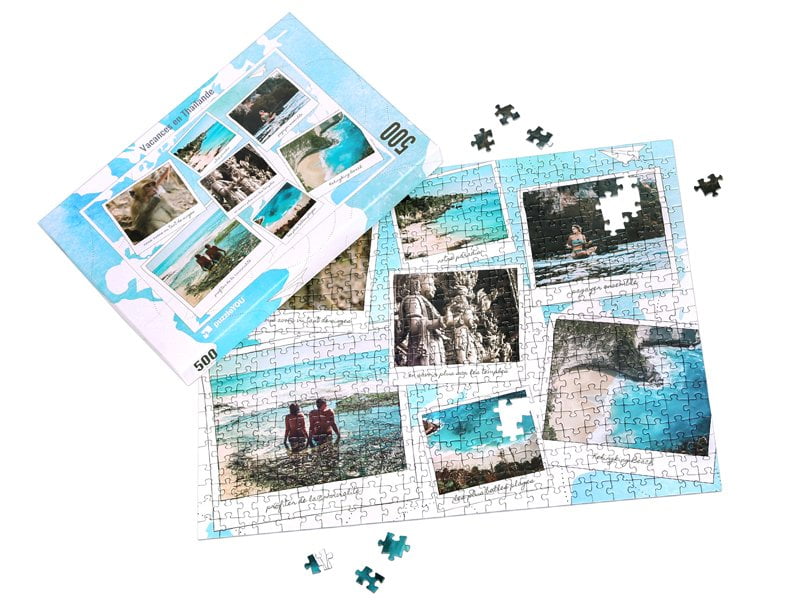 Boîte du puzzle photo 500 pièces vacances